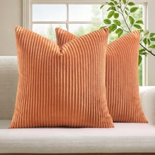 Gracie Corduroy Velvet European Pillowcases (Set of 2)